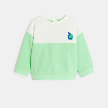 سويت شيرت ذو لونين مرسوم...